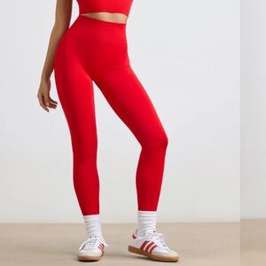 Bo + Tee Red Leggings